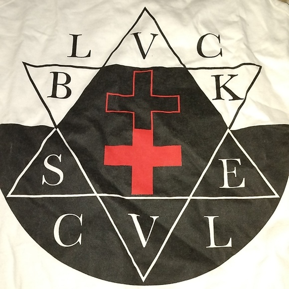 NWOT MD MADE IN USA BLACK SCALE BLVCK SCVLE Double Cross Tank - Picture 4 of 4